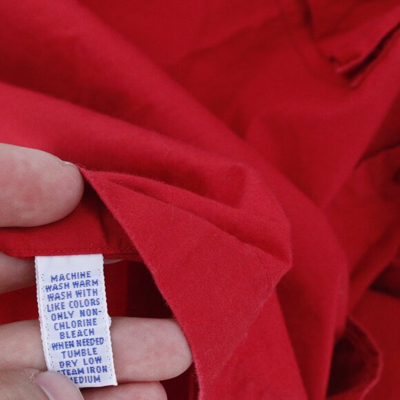 NEW Polo Sport Ralph Lauren Shirt Mens Medium Button Up Adventurer Cotton red - Picture 10 of 13